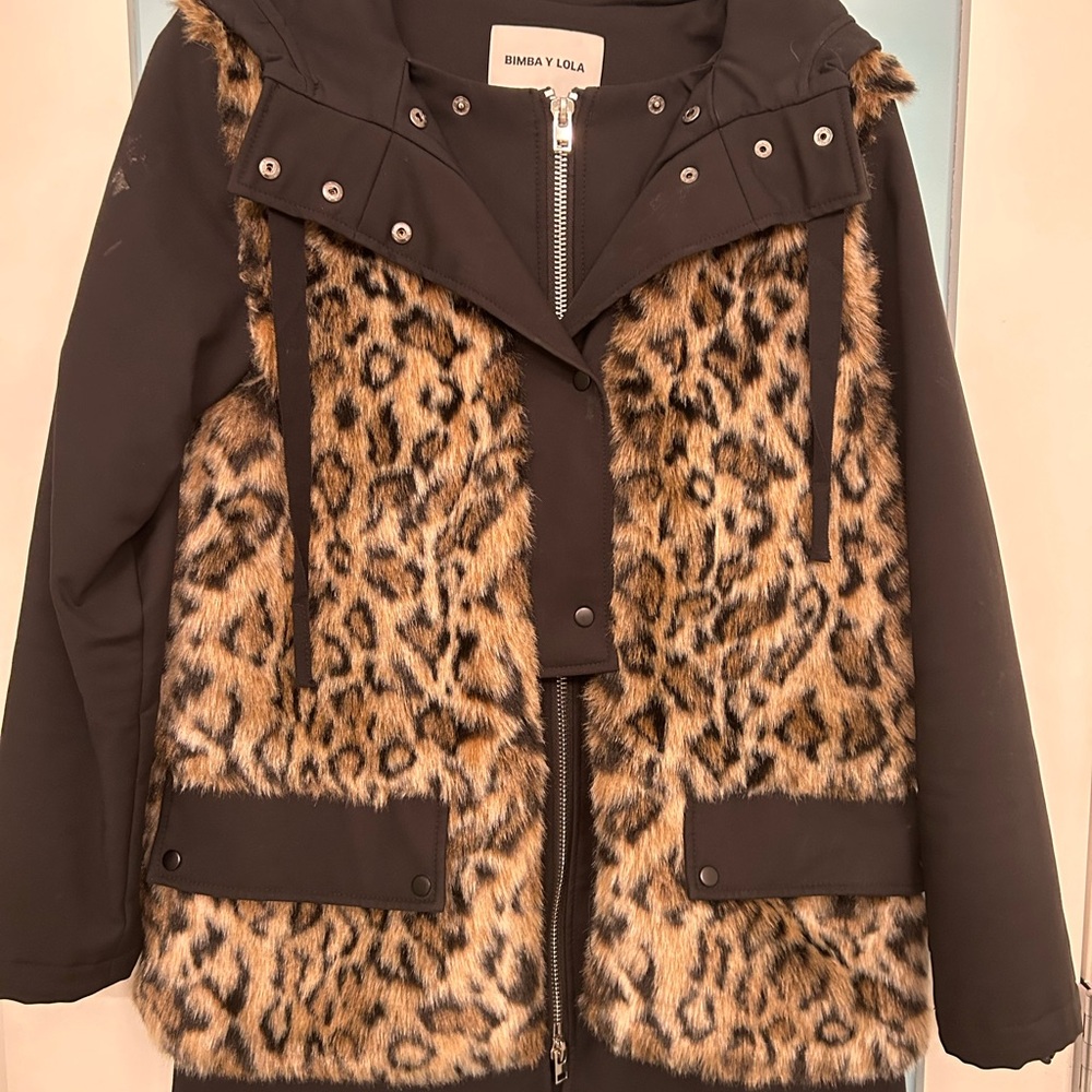 Fall jacket leopard print, Spanish brand